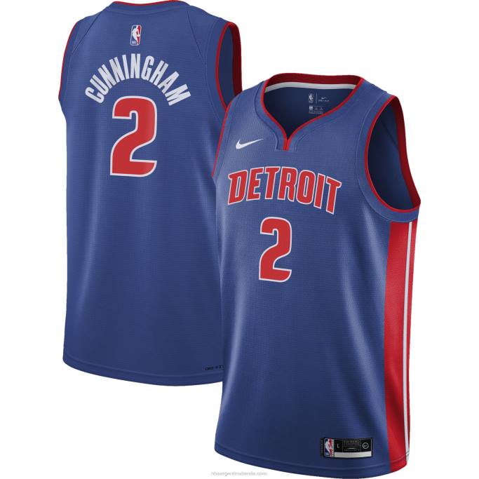 NBA 0F6D18787 camiseta detroit pistons cade cunningham nike azul swingman