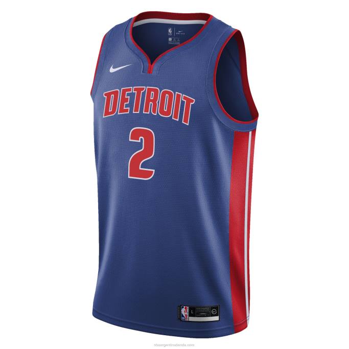NBA 0F6D18787 camiseta detroit pistons cade cunningham nike azul swingman