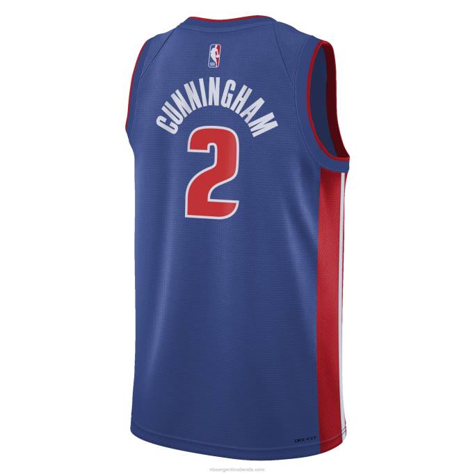 NBA 0F6D18787 camiseta detroit pistons cade cunningham nike azul swingman