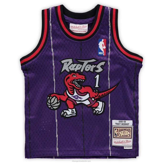 NBA 0F6D17292 toronto raptors tracy mcgrady púrpura clásico de madera dura jugador retirado