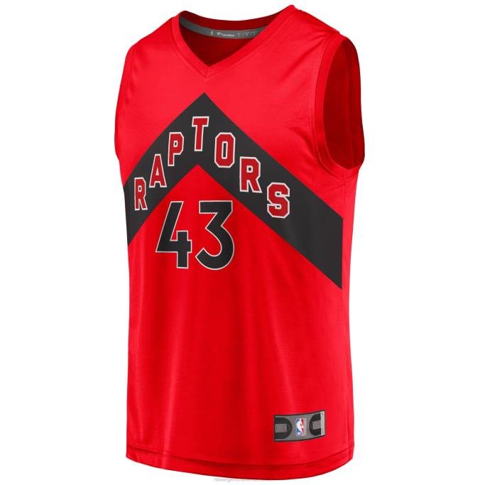 NBA 0F6D17324 toronto raptors pascal siakam rojo fast break player jersey