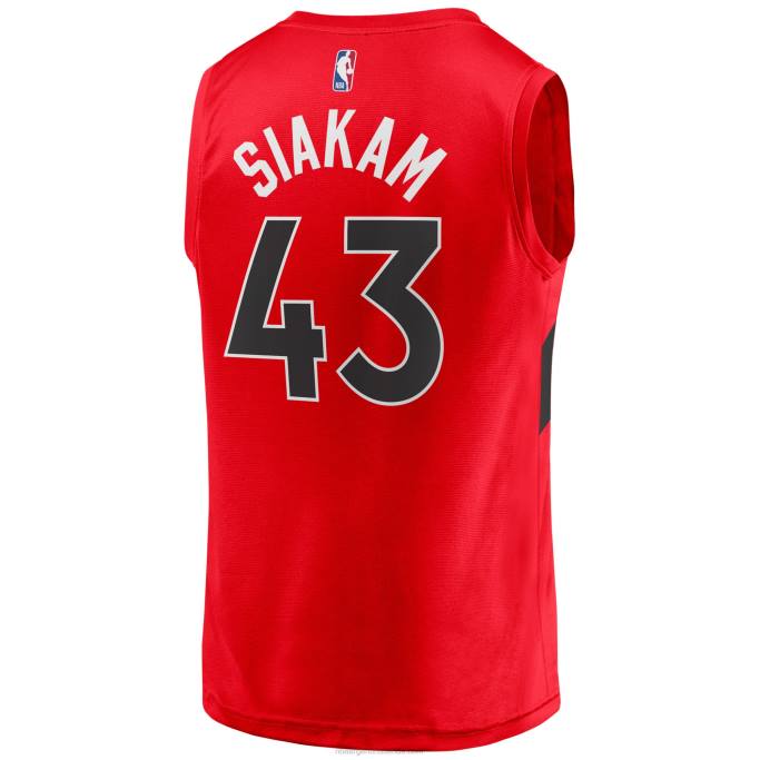 NBA 0F6D17324 toronto raptors pascal siakam rojo fast break player jersey