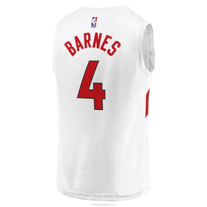 NBA 0F6D17802 toronto raptors scottie barnes blanco fast break player jersey