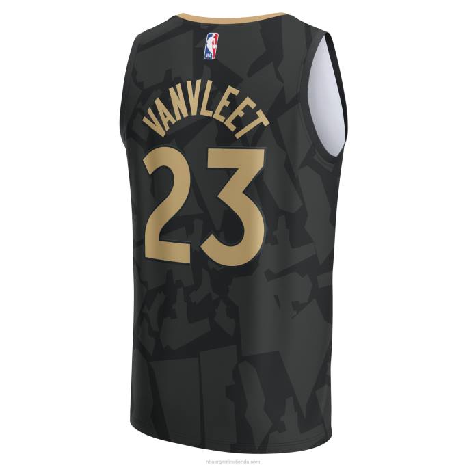 NBA 0F6D17941 toronto raptors fred vanvleet negro fastbreak camiseta