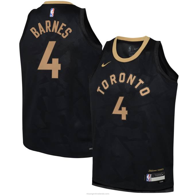 NBA 0F6D18114 camiseta toronto raptors scottie barnes nike negro swingman