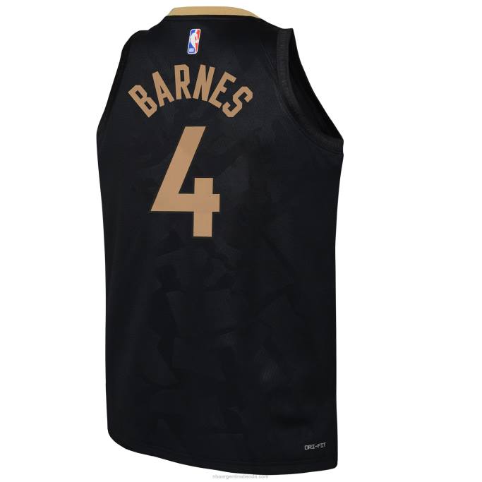 NBA 0F6D18114 camiseta toronto raptors scottie barnes nike negro swingman