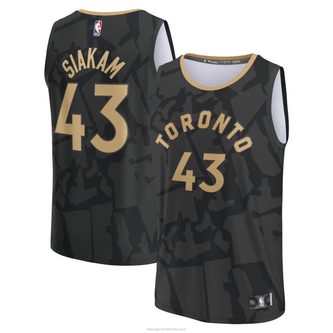 NBA 0F6D18151 toronto raptors pascal siakam negro fastbreak camiseta