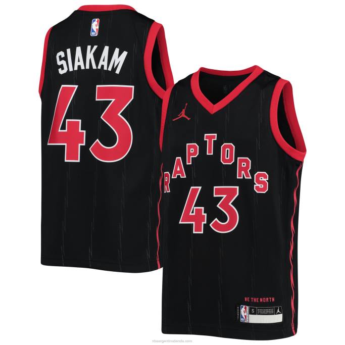 NBA 0F6D18231 toronto raptors pascal siakam jordan marca negro swingman jersey