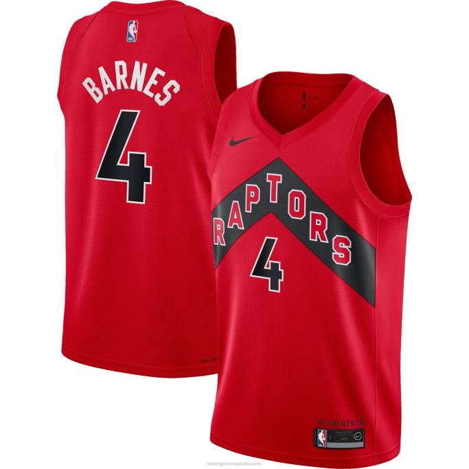 NBA 0F6D18380 camiseta toronto raptors scottie barnes nike rojo swingman