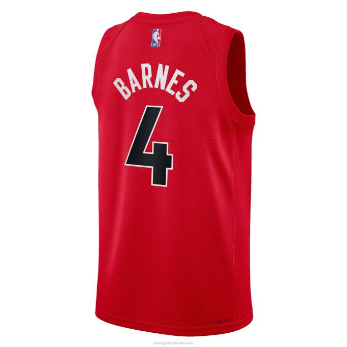 NBA 0F6D18380 camiseta toronto raptors scottie barnes nike rojo swingman