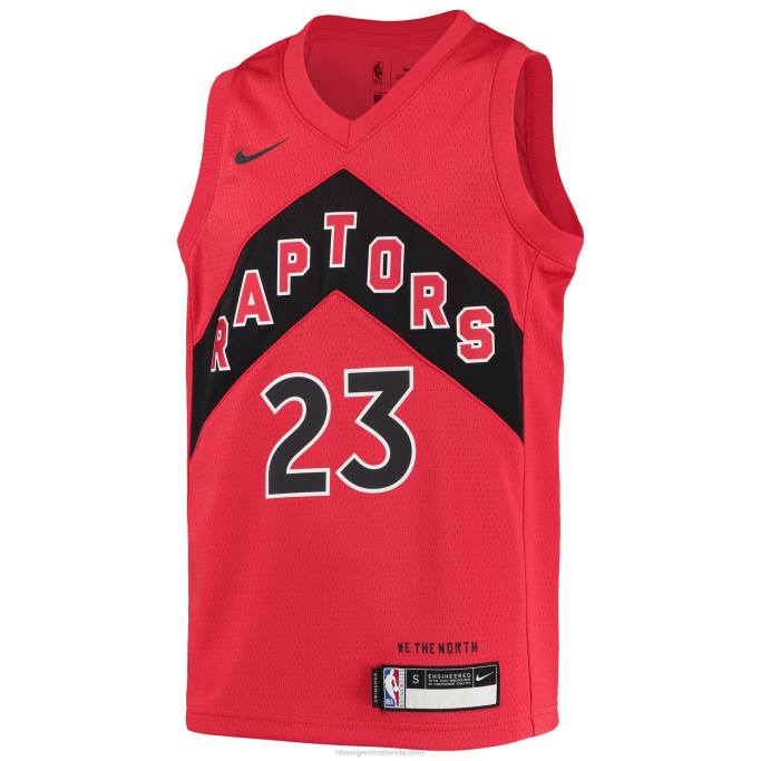 NBA 0F6D18682 camiseta toronto raptors fred vanvleet nike rojo swingman