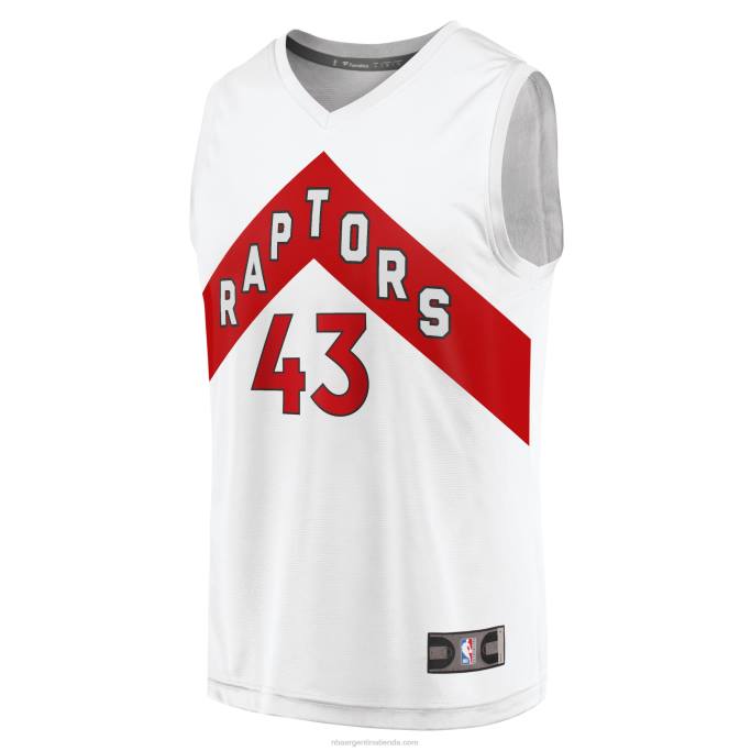 NBA 0F6D19144 toronto raptors pascal siakam blanco fast break replica jersey