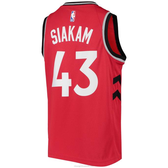 NBA 0F6D19348 toronto raptors pascal siakam nike rojo swingman camiseta