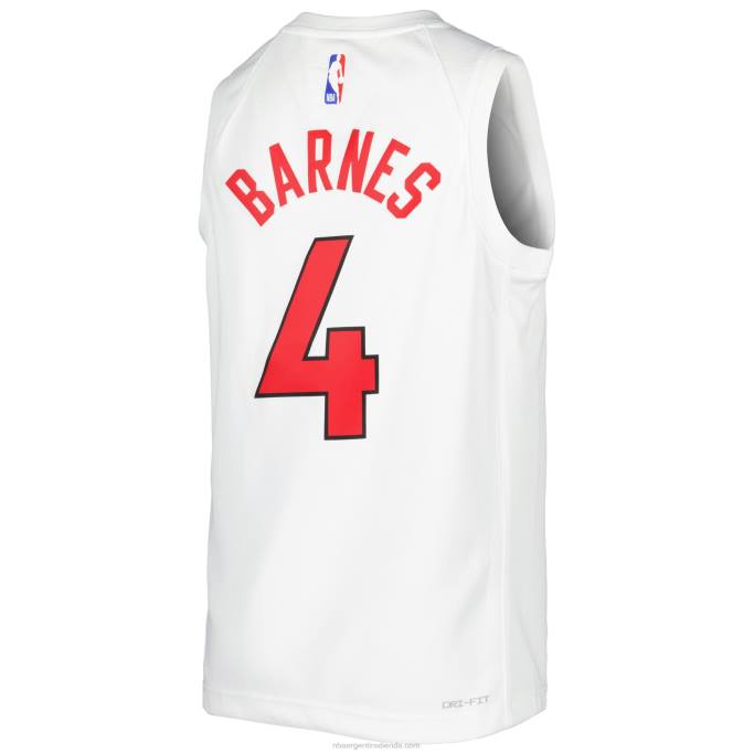 NBA 0F6D19686 toronto raptors scottie barnes nike blanco swingman jugador jersey