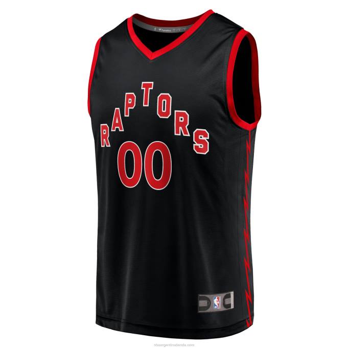 NBA 0F6D19880 Toronto Raptors Réplica de camiseta personalizada negra Fast Break