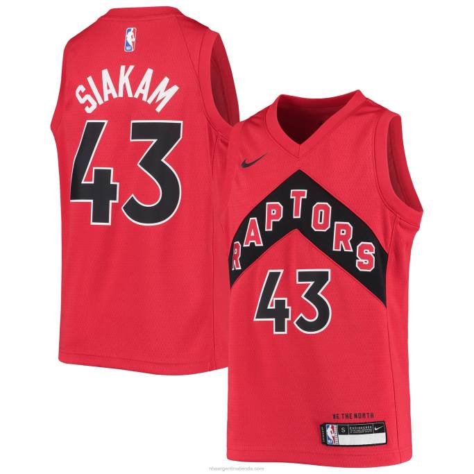 NBA 0F6D19892 toronto raptors pascal siakam nike rojo swingman camiseta