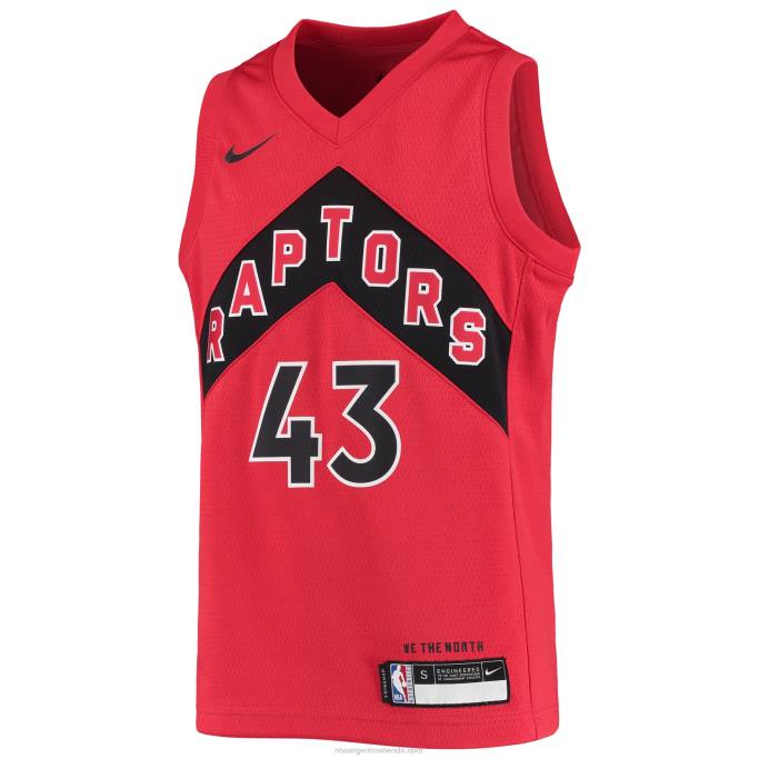 NBA 0F6D19892 toronto raptors pascal siakam nike rojo swingman camiseta
