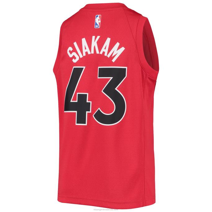 NBA 0F6D19892 toronto raptors pascal siakam nike rojo swingman camiseta