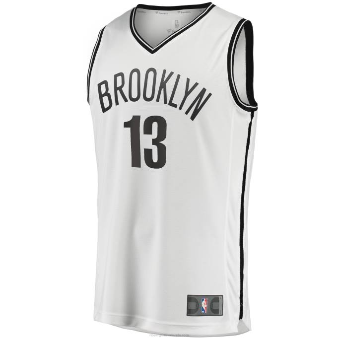 NBA 0F6D16960 camiseta réplica de james harden blanca de los nets de brooklyn