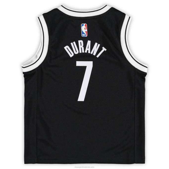 NBA 0F6D17008 Preschool Brooklyn Nets Kevin Durant Nike camiseta negra