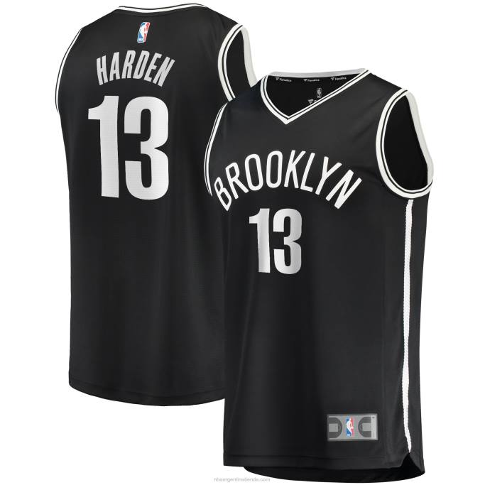 NBA 0F6D17074 camiseta réplica de james harden negra de los nets de brooklyn