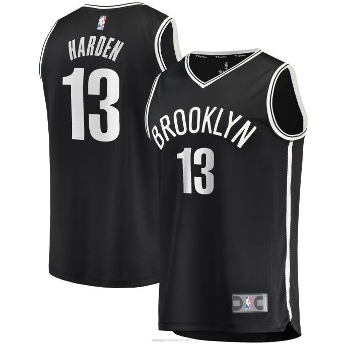NBA 0F6D17074 camiseta réplica de james harden negra de los nets de brooklyn