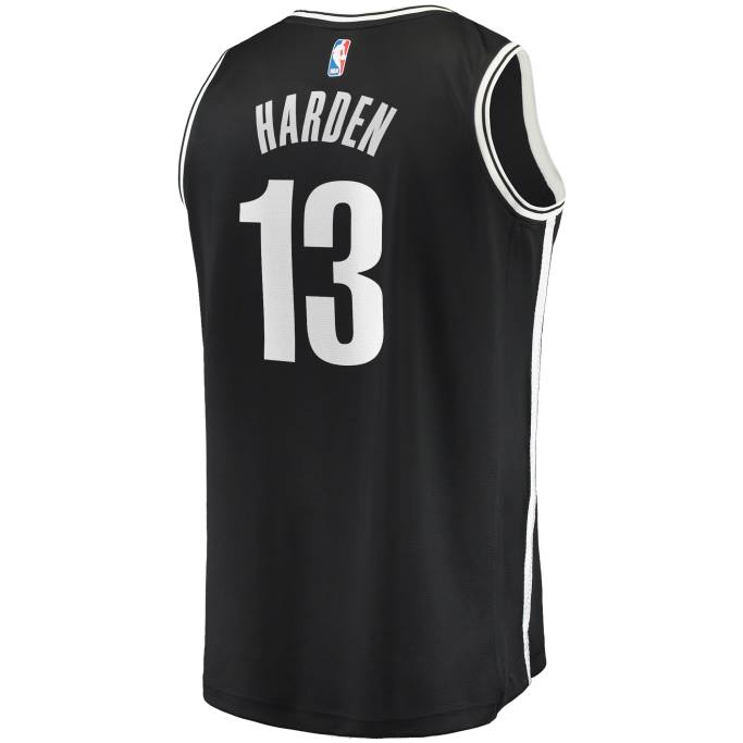 NBA 0F6D17074 camiseta réplica de james harden negra de los nets de brooklyn