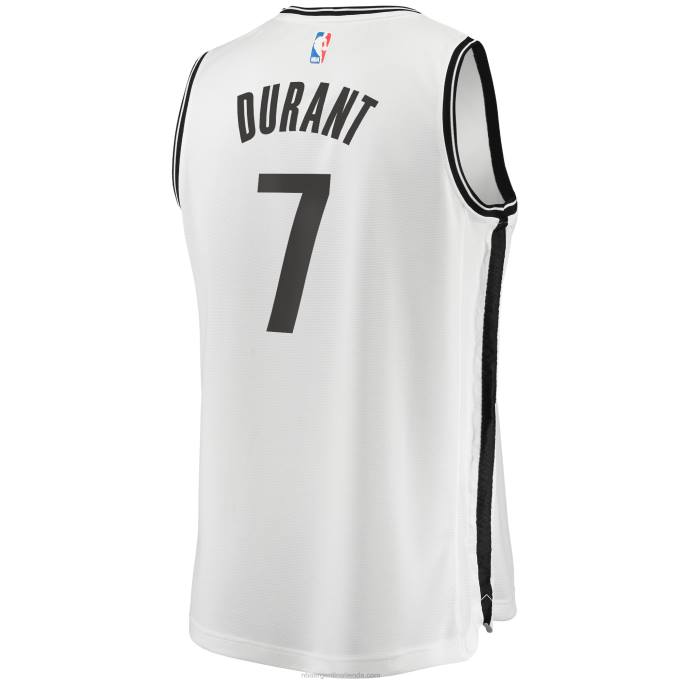 NBA 0F6D17254 brooklyn nets kevin durant camiseta blanca de jugador de quiebre rápido