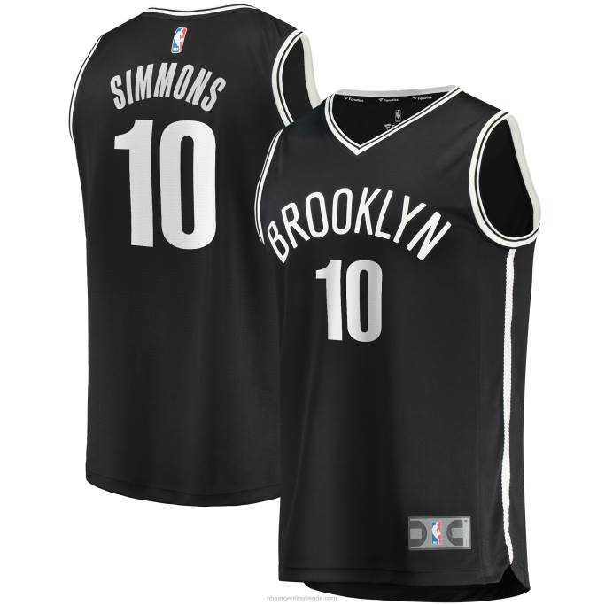 NBA 0F6D17264 Brooklyn Nets Ben Simmons camiseta de jugador réplica de ruptura rápida negra