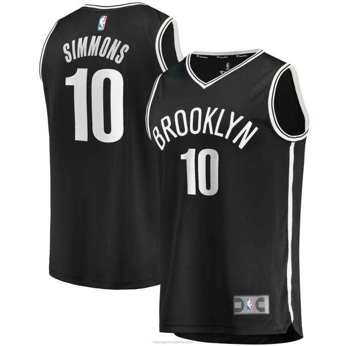 NBA 0F6D17264 Brooklyn Nets Ben Simmons camiseta de jugador réplica de ruptura rápida negra
