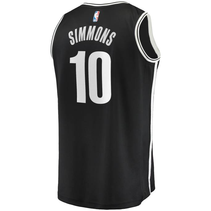 NBA 0F6D17264 Brooklyn Nets Ben Simmons camiseta de jugador réplica de ruptura rápida negra