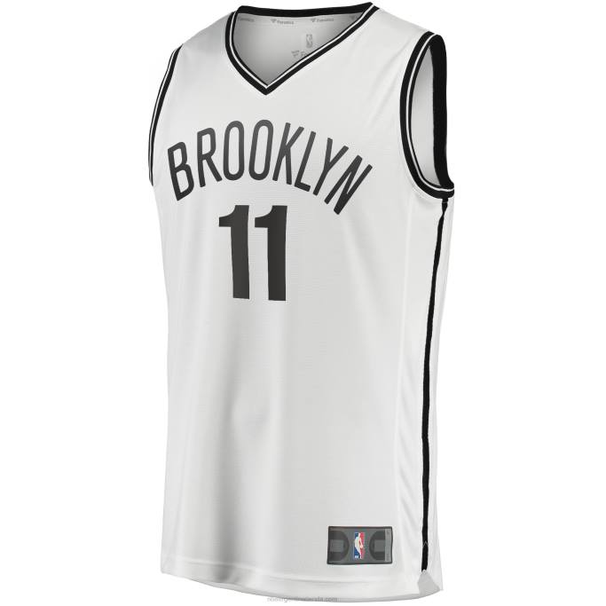 NBA 0F6D17491 brooklyn nets kyrie irving camiseta blanca de jugador de quiebre rápido