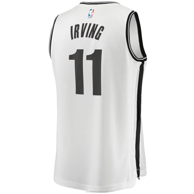 NBA 0F6D17491 brooklyn nets kyrie irving camiseta blanca de jugador de quiebre rápido