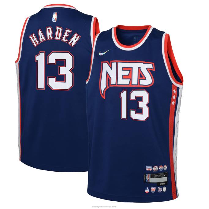NBA 0F6D17666 brooklyn nets james harden nike azul marino swingman jersey