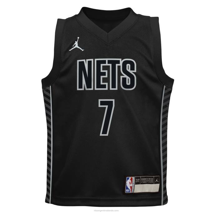NBA 0F6D17667 preescolar brooklyn nets kevin durant jordan marca jersey negro