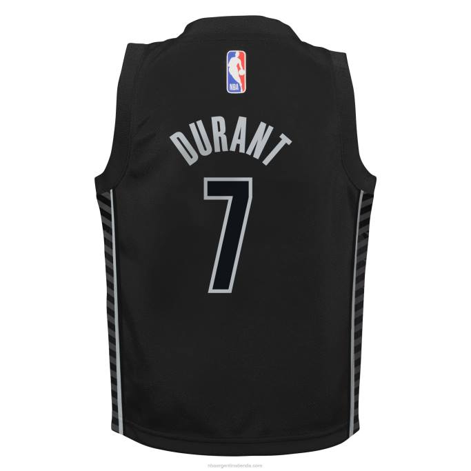 NBA 0F6D17667 preescolar brooklyn nets kevin durant jordan marca jersey negro