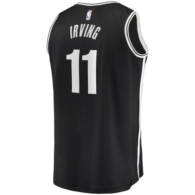 NBA 0F6D18344 camiseta réplica de brooklyn nets kyrie irving negro fast break