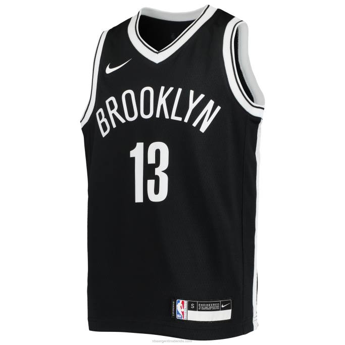NBA 0F6D18352 brooklyn nets james harden nike swingman negro jersey