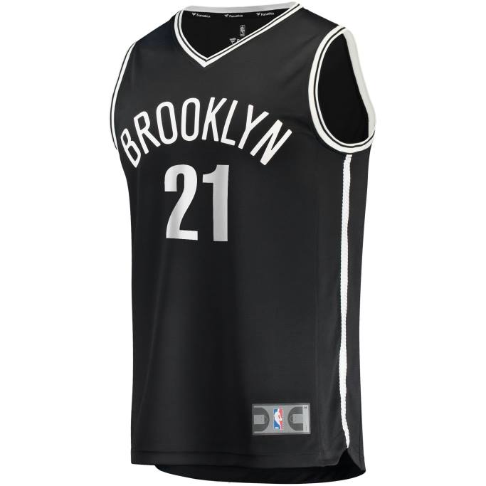 NBA 0F6D19199 camiseta réplica de lamarcus aldridge negra de los nets de brooklyn