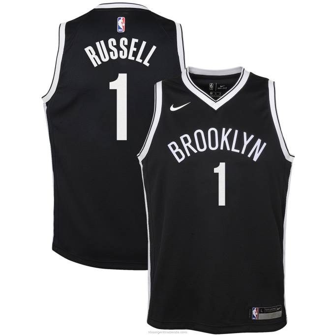 NBA 0F6D19330 camiseta brooklyn nets d'angelo russell nike negro swingman