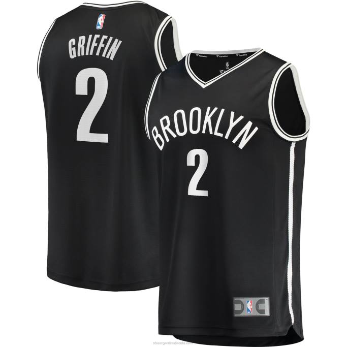 NBA 0F6D19800 brooklyn nets blake griffin negro fast break replica playera de jugador