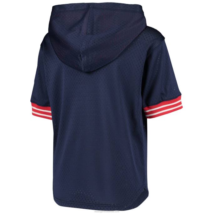 NBA 0F6D18880 new jersey nets mitchell & ness blue hardwood classics camiseta con capucha invicta