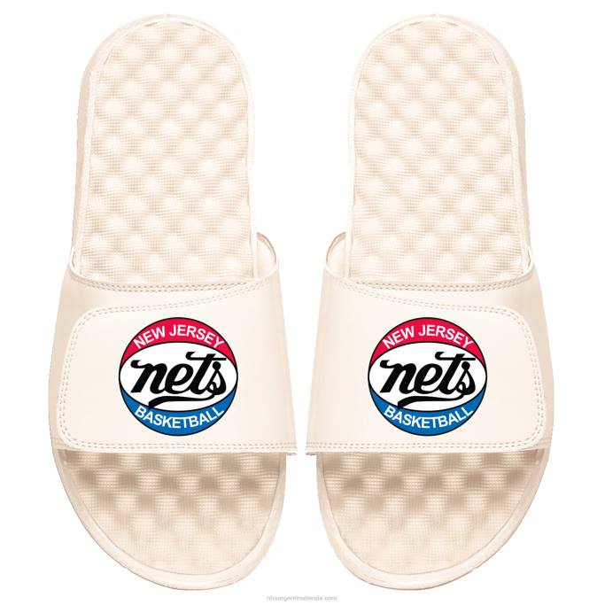 NBA 0F6D19457 sandalias new jersey nets islide color crema