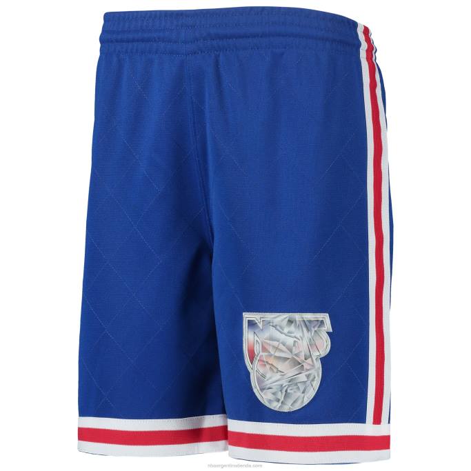 NBA 0F6D19602 new jersey nets mitchell & ness blue 1993 hardwood classics 75th aniversario swingman shorts