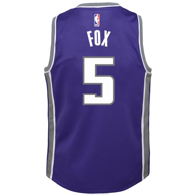 NBA 0F6D16744 Camiseta Sacramento Kings De'aaron Fox Nike Swingman Púrpura