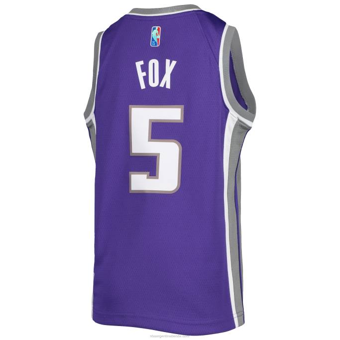 NBA 0F6D16843 Camiseta Sacramento Kings De'Aaron Fox Nike Purple Diamond Swingman