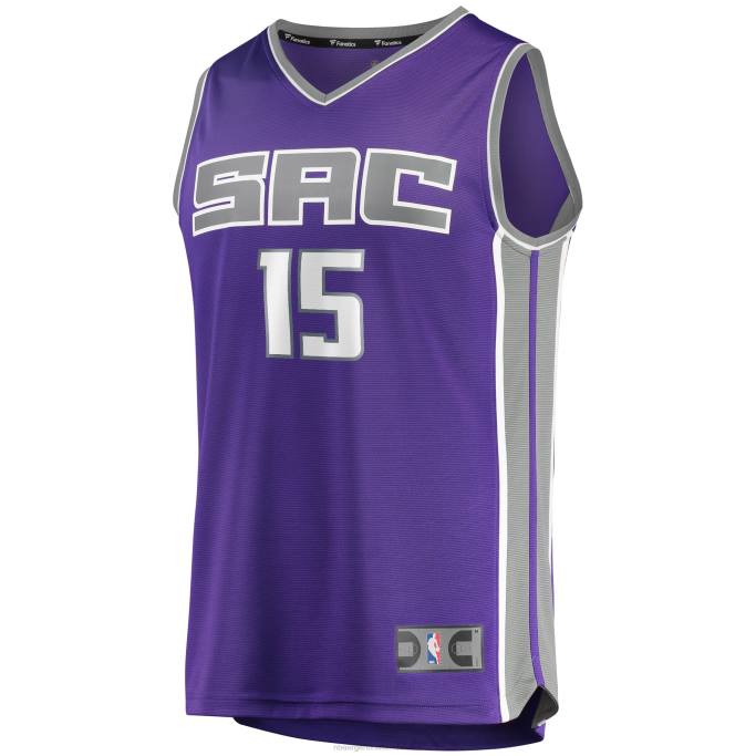 NBA 0F6D17013 Sacramento Kings Davion Mitchell Purple 2021 draft primera ronda pick fast break réplica jersey