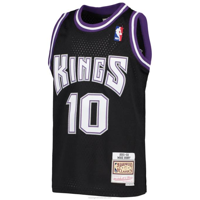 NBA 0F6D17183 sacramento kings mike bibby mitchell & ness black hardwood classics swingman jersey