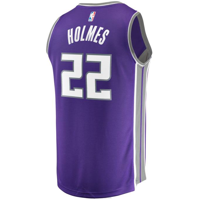 NBA 0F6D17872 sacramento kings richaun holmes camiseta de jugador de quiebre rápido púrpura