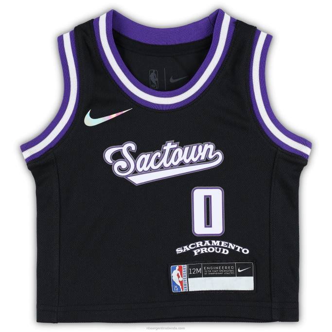 NBA 0F6D17902 camiseta nike sacramento kings tyrese haliburton negra réplica